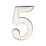 M Marcus Heritage Brass Numeral 5 - 51mm Self Adhesive